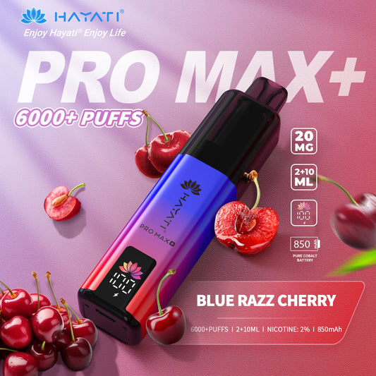 Hayati Pro Max+ 6000 Blue Razz Cherry