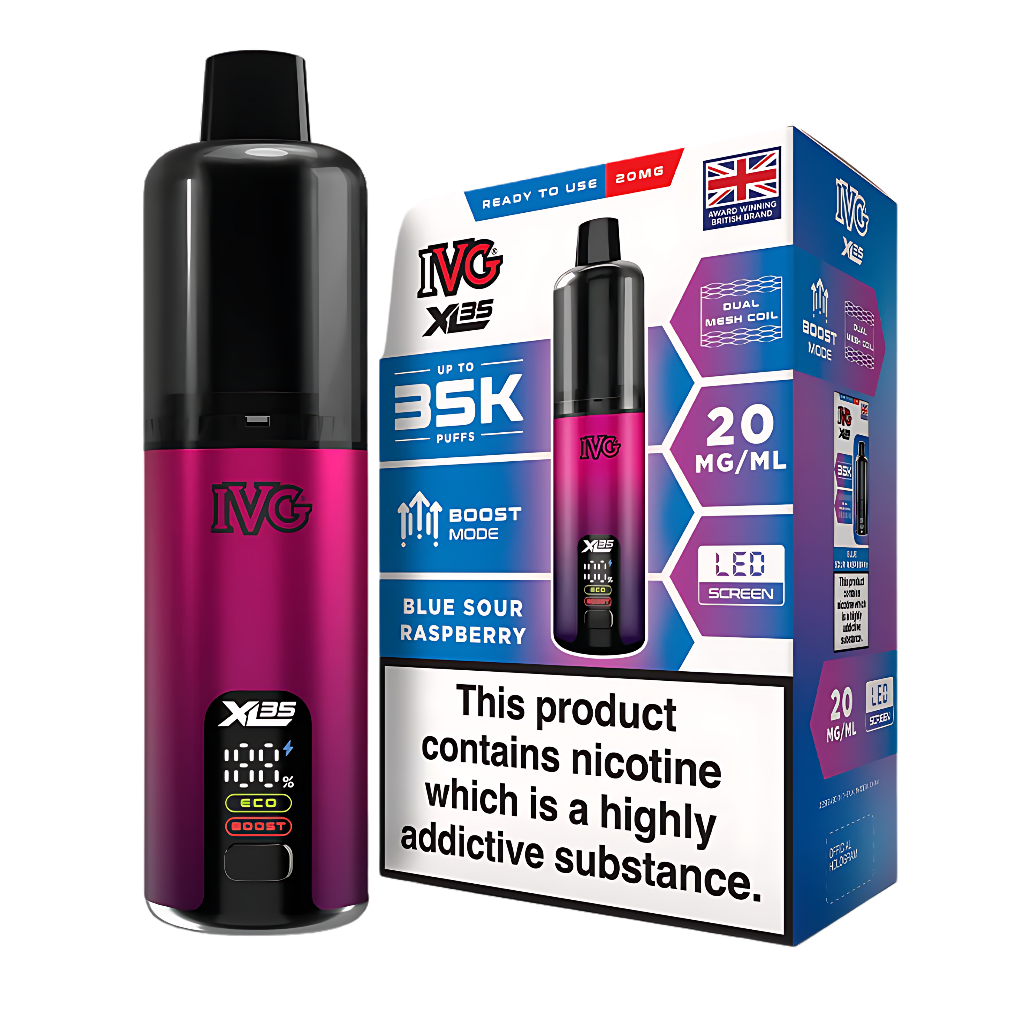 IVG XL 35K Kit Blue Sour Raspberry (Pack of 5)
