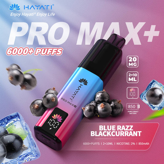 Hayati Pro Max+ 6000 Blue Razz Blackcurrant