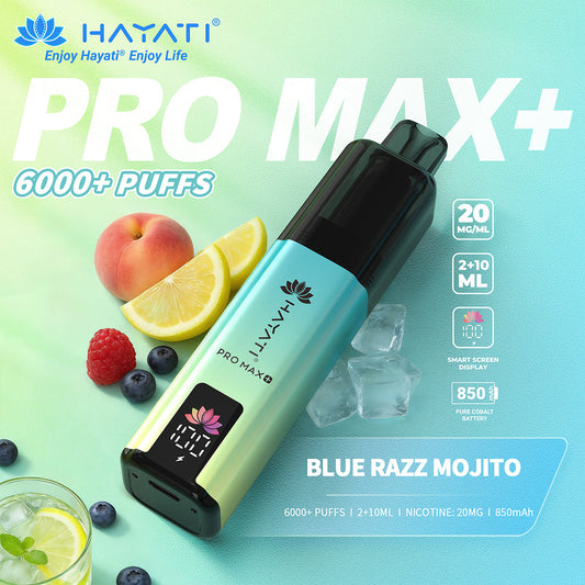 Hayati Pro Max+ 6000 Blue Razz Mojito