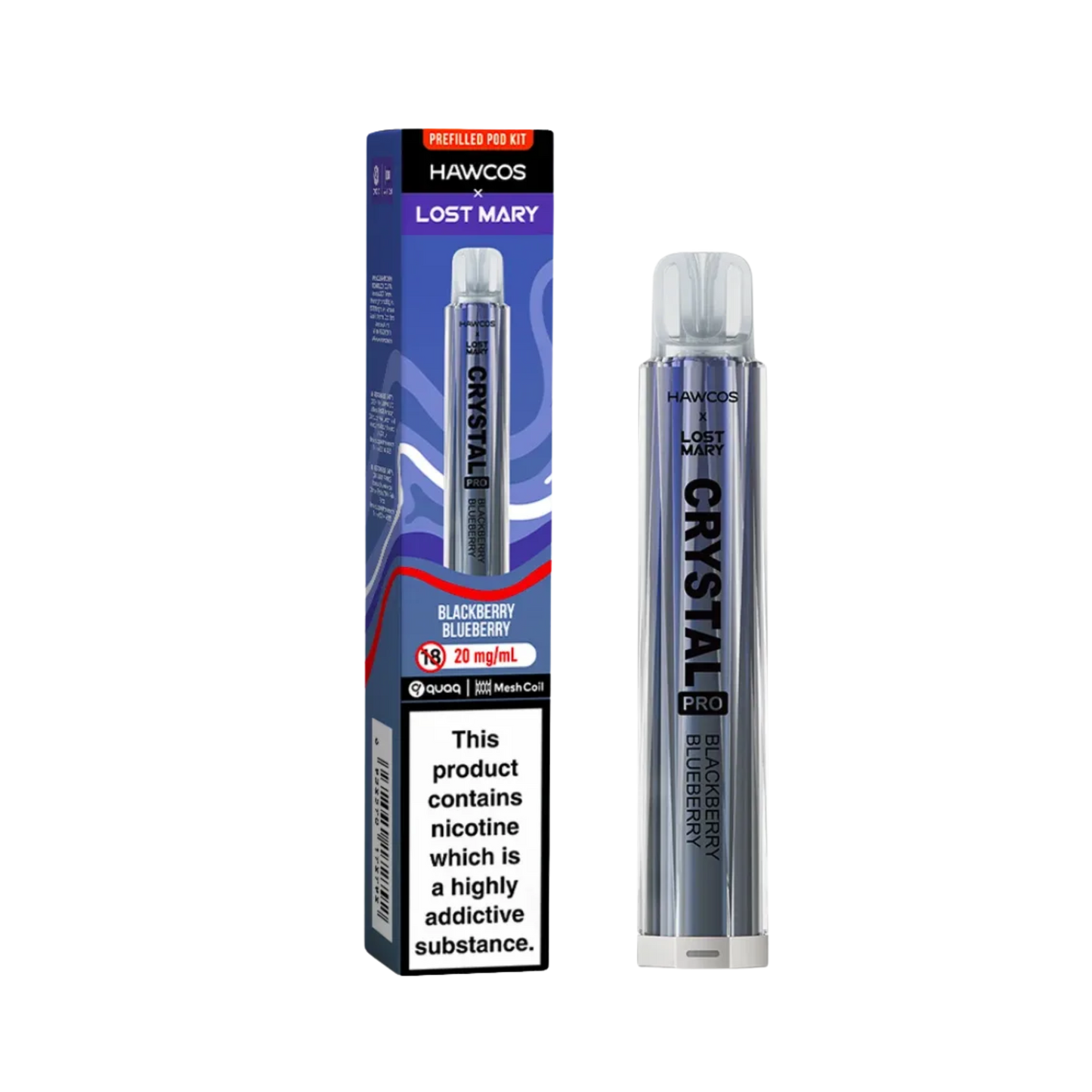 Lost Mary x Hawcos 600 Blueberry Blackberry