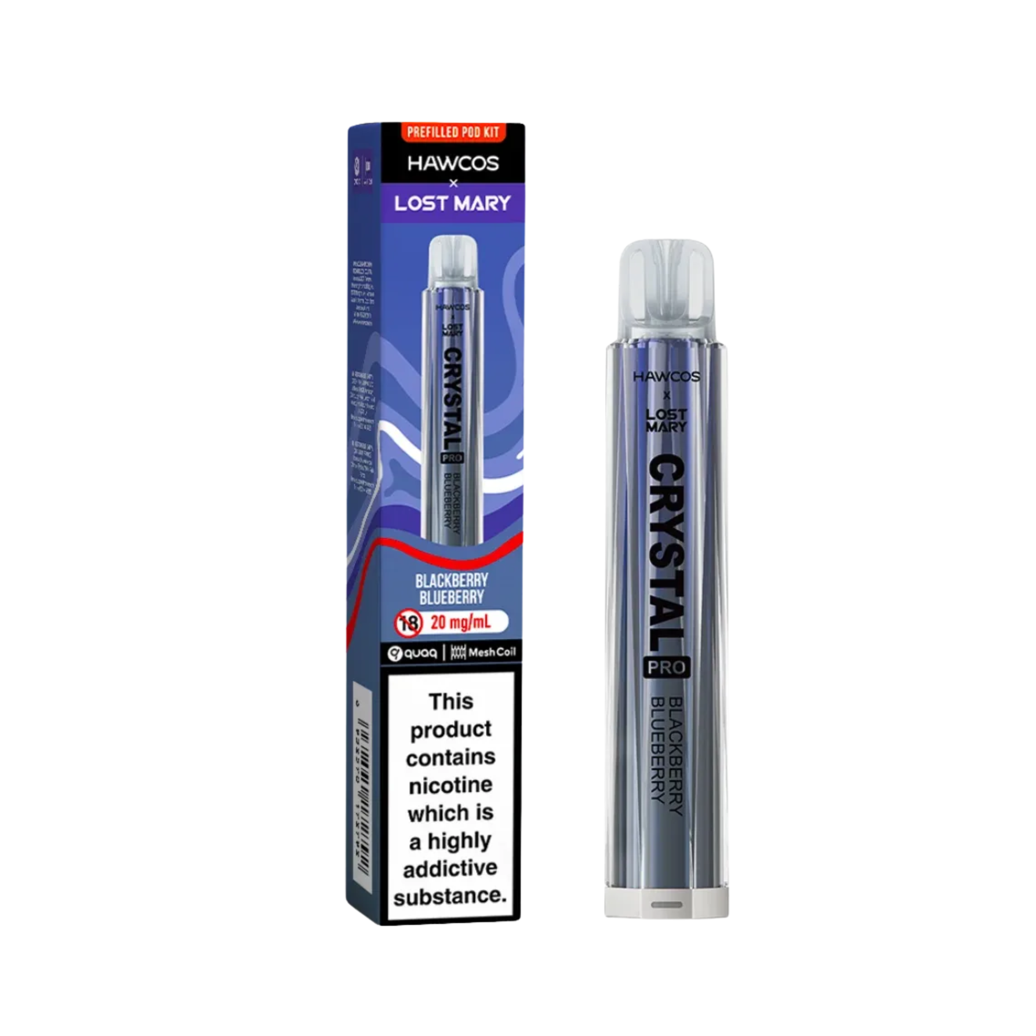 Lost Mary x Hawcos 600 Blueberry Blackberry