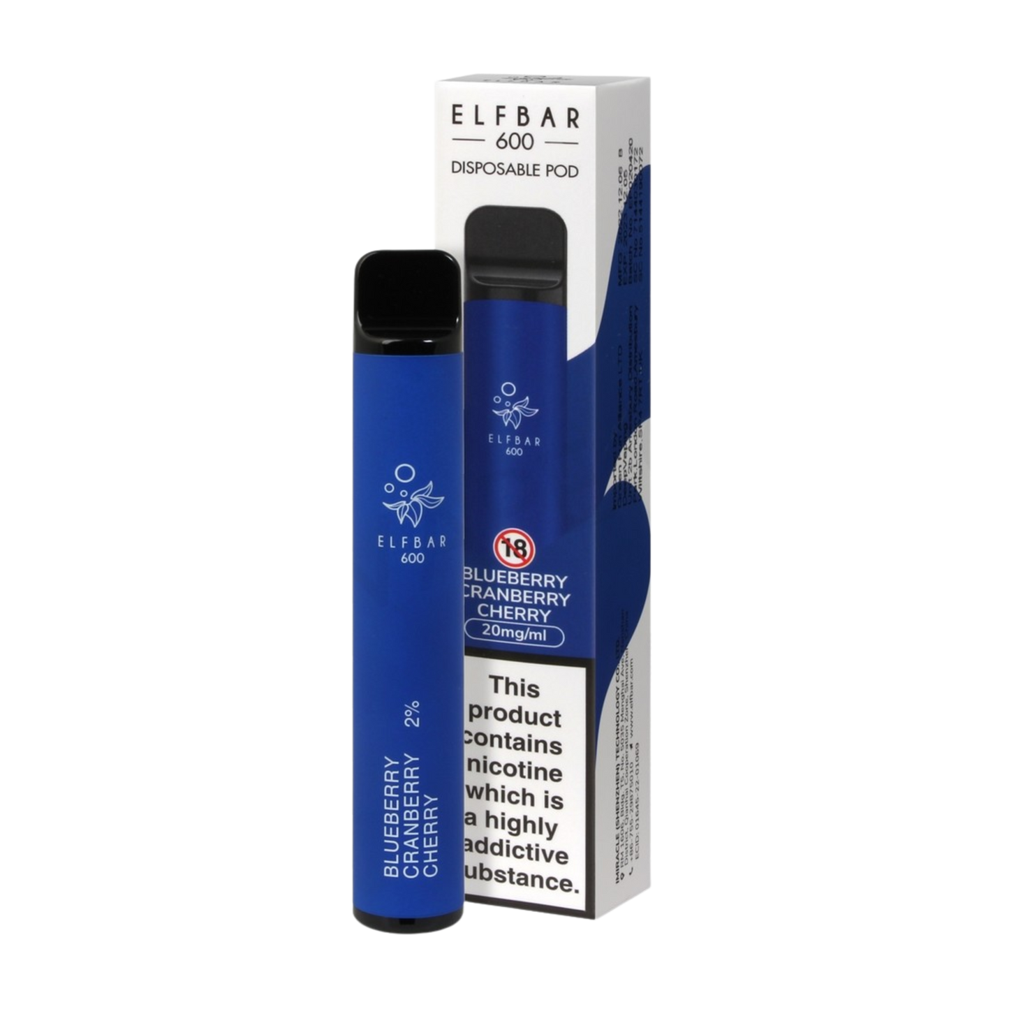 Elfbar 600 Blueberry Cherry Cranberry