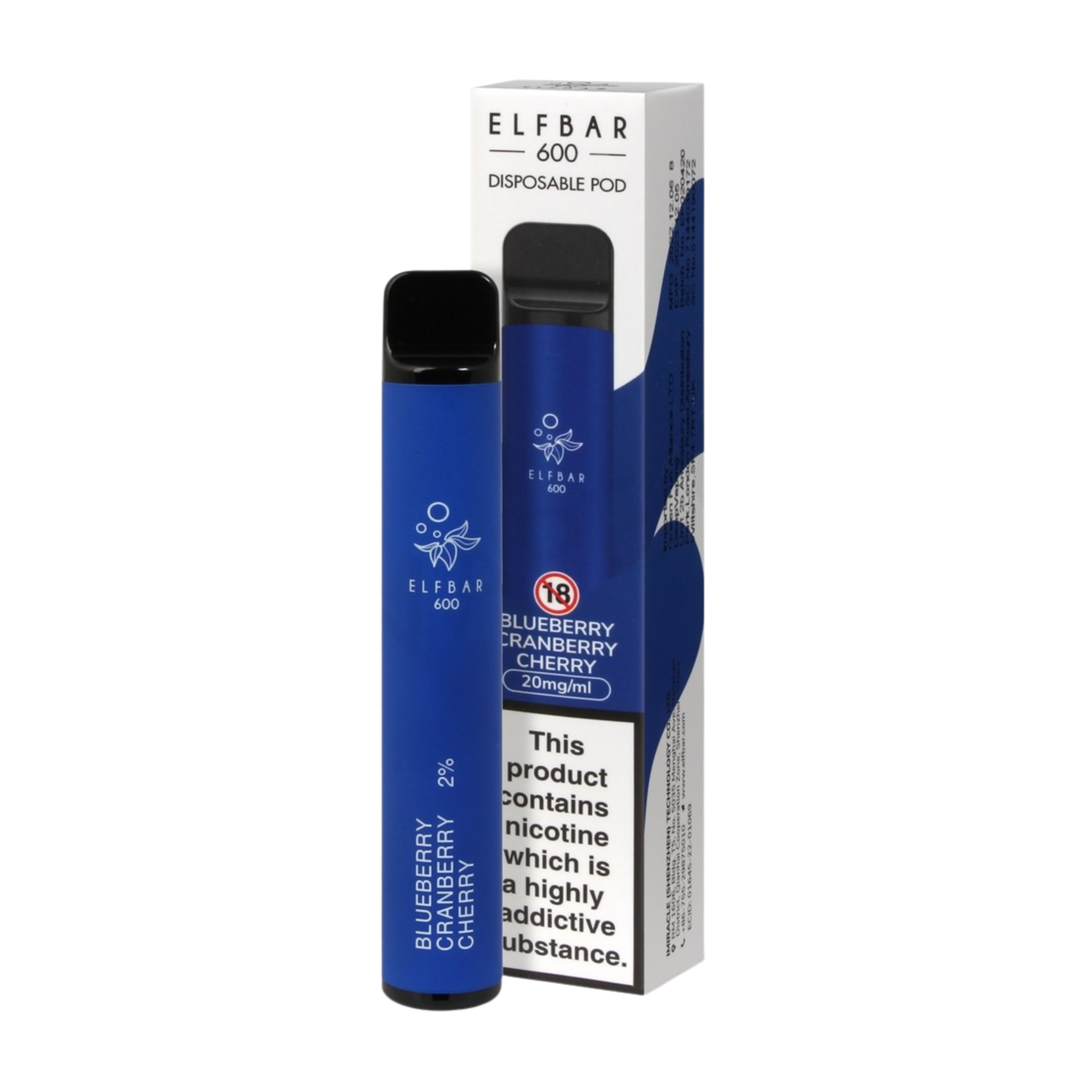 Elfbar 600 Blueberry Cherry Cranberry