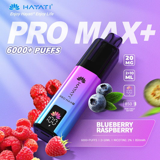 Hayati Pro Max+ 6000 Blueberry Raspberry