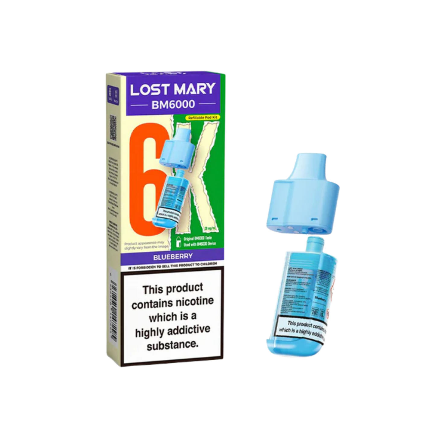 Lost Mary BM6000 Pod Blueberry (Pack of 5)