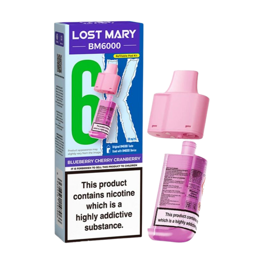 BM6000 Refill Pod Blueburry Cherry Cranberry (Pack of 5)