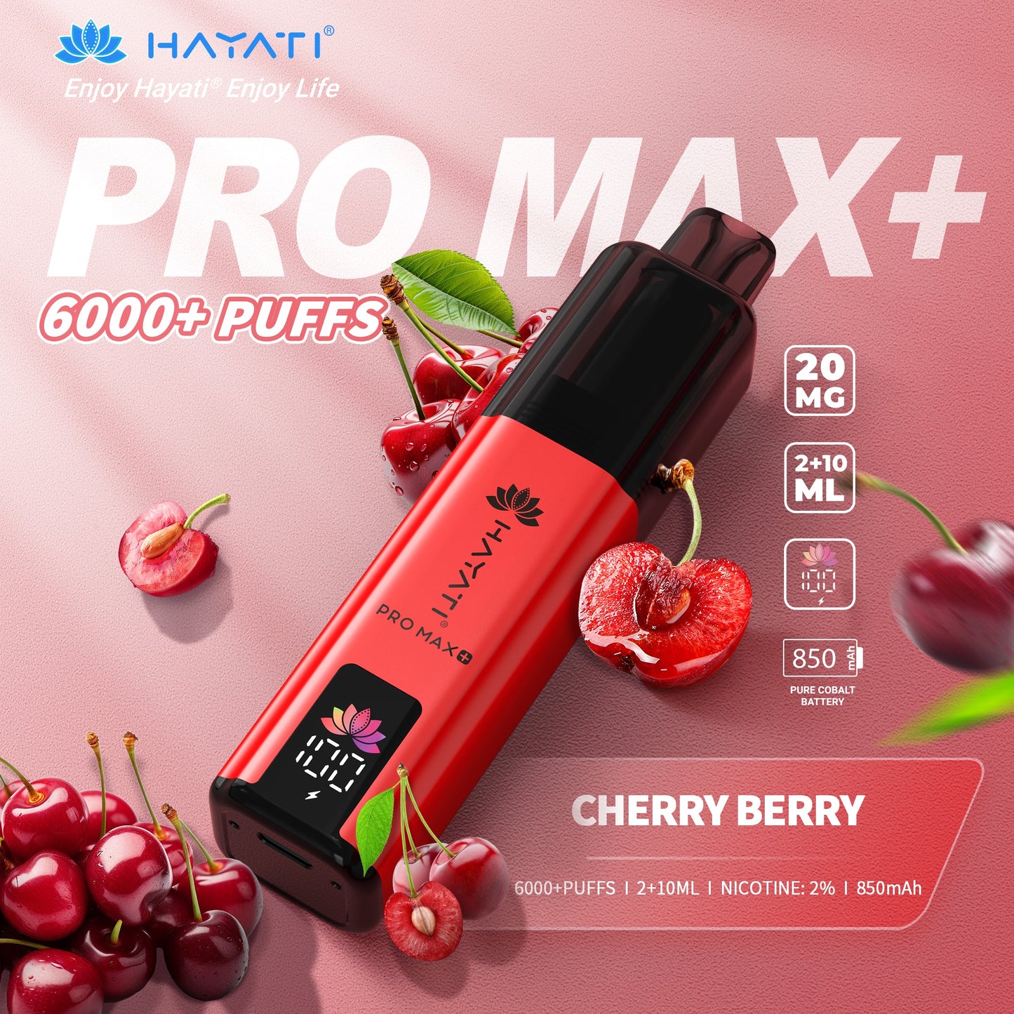 Hayati Pro Max+ 6000 Cherry Berry