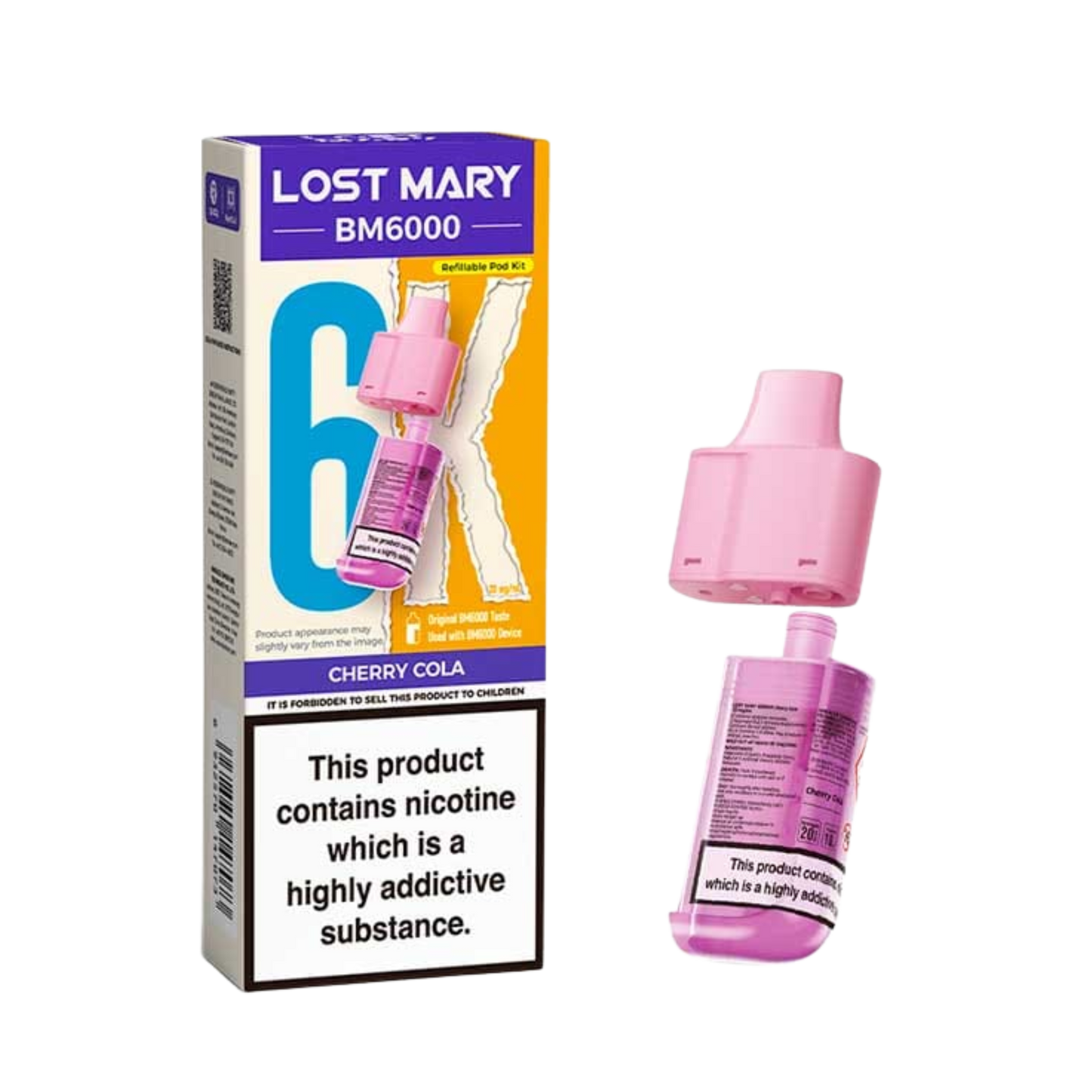 BM6000 Refill Pod Cherry Cola (Pack of 5)