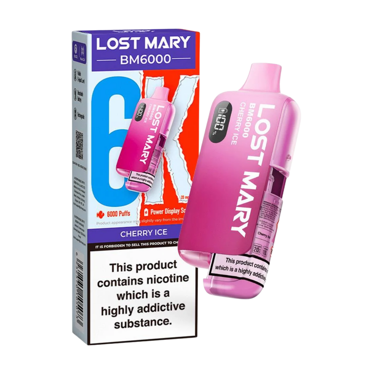 BM6000 Irish Disposable Cherry Ice