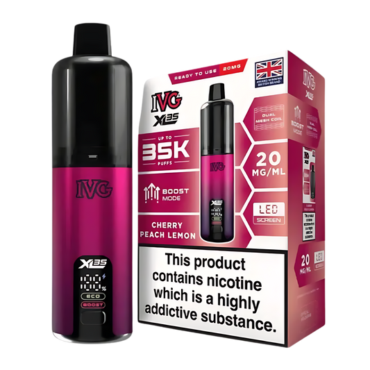 IVG XL 35K Kit Cherry Peach Lemon (Pack of 5)