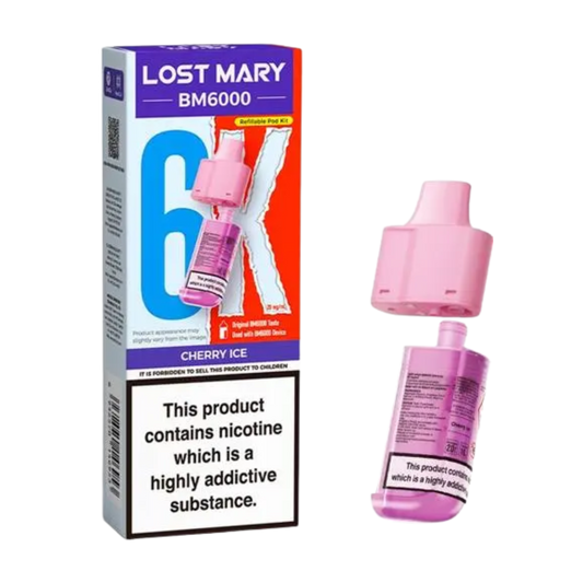 BM6000 Refill Pod Cherry ice (Pack of 5)