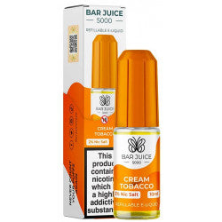 Cream Tobacco Nic Salt E-Liquid by Bar Juice 5000