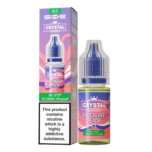 Crystal Nic Salts - Blueberry Peach Ice - 10ml