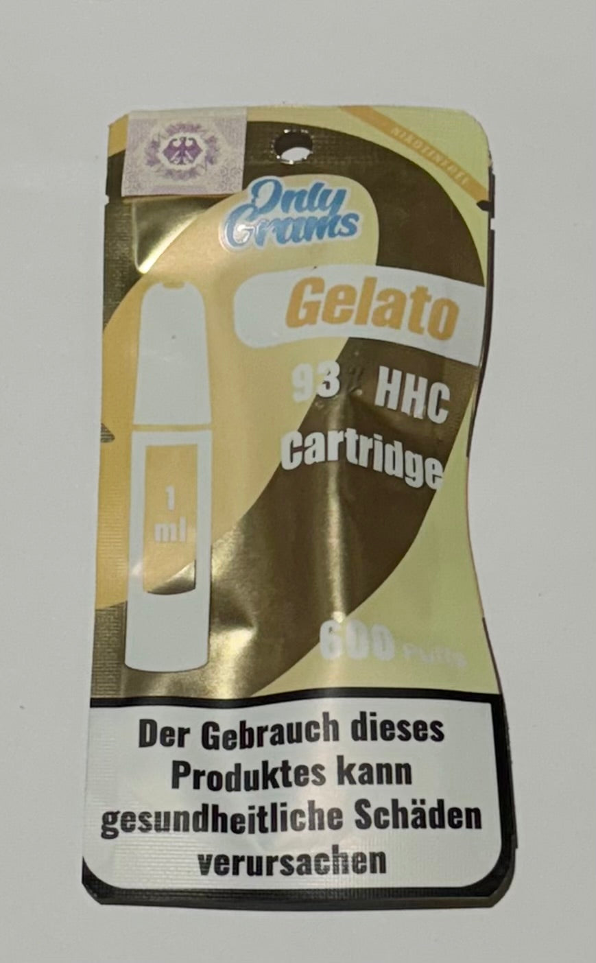 Only Grams Cartridge Gelato 93% HHC