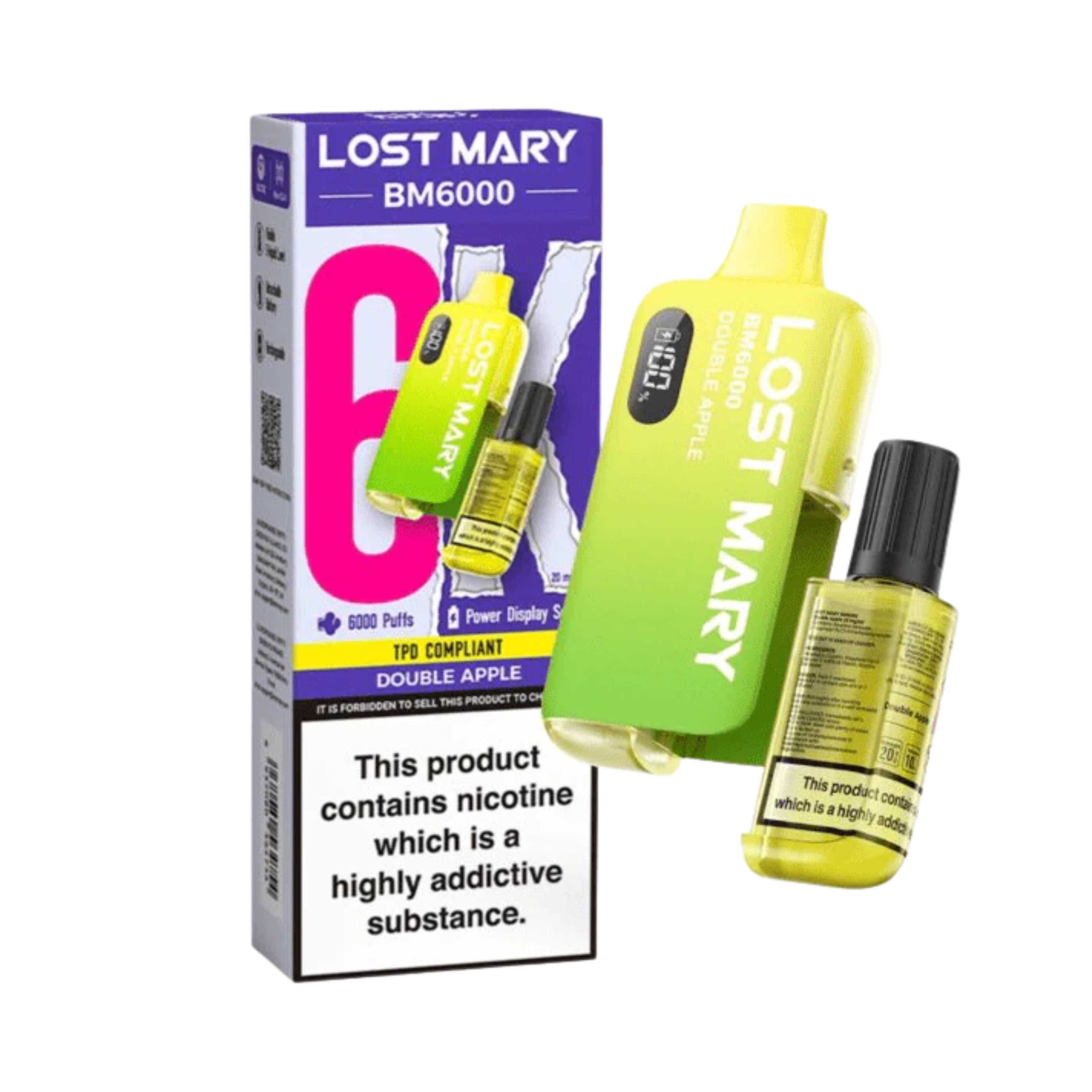 BM6000 Irish Disposable Double Apple