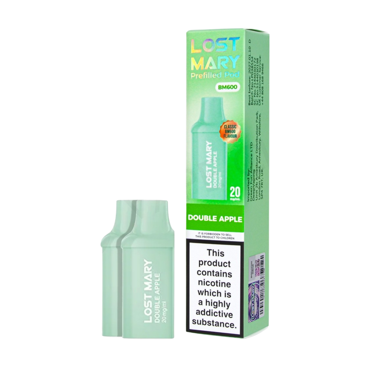 Lost Mary BM600 Double Apple (Pack of 10)