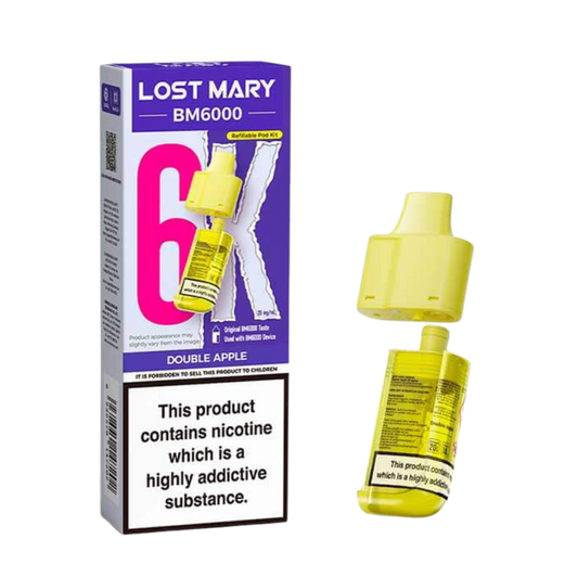 BM6000 Refill Pod Double Apple (Pack of 5)