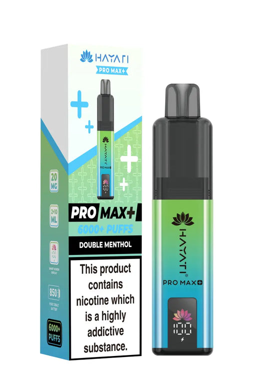 Hayati Pro Max+ 6K Double Menthol Pack of 5