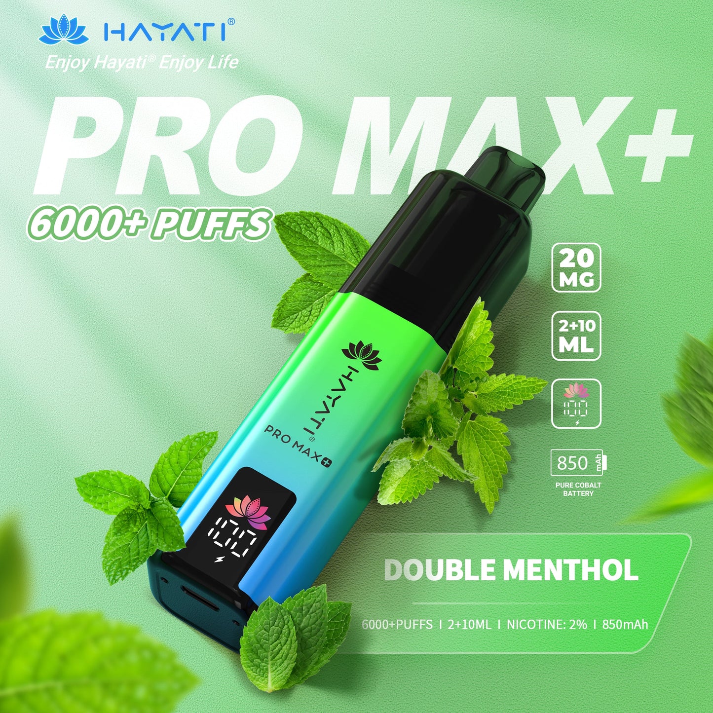 Hayati Pro Max+ 6000 Double Menthol