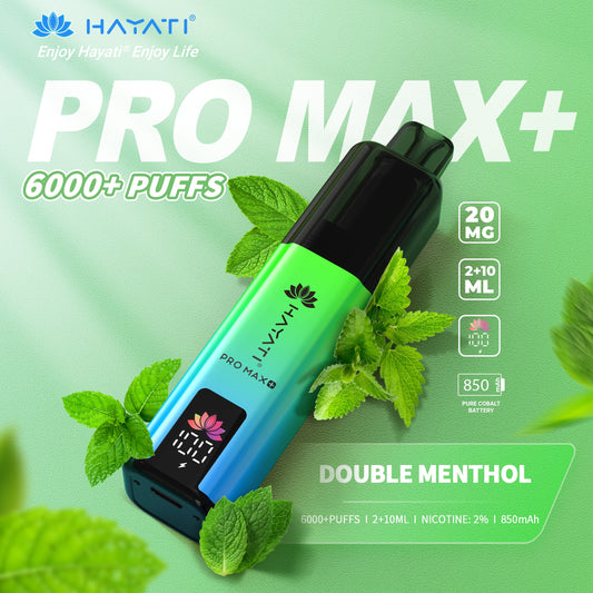 Hayati Pro Max+ 6000 Double Menthol