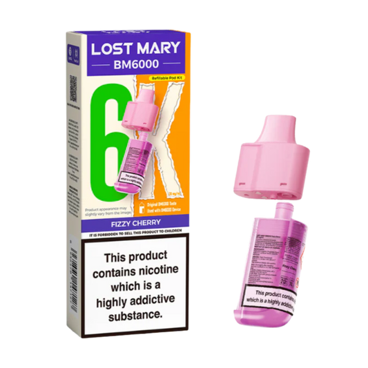 BM6000 Refill Pod Fizzy Cherry (Pack of 5)