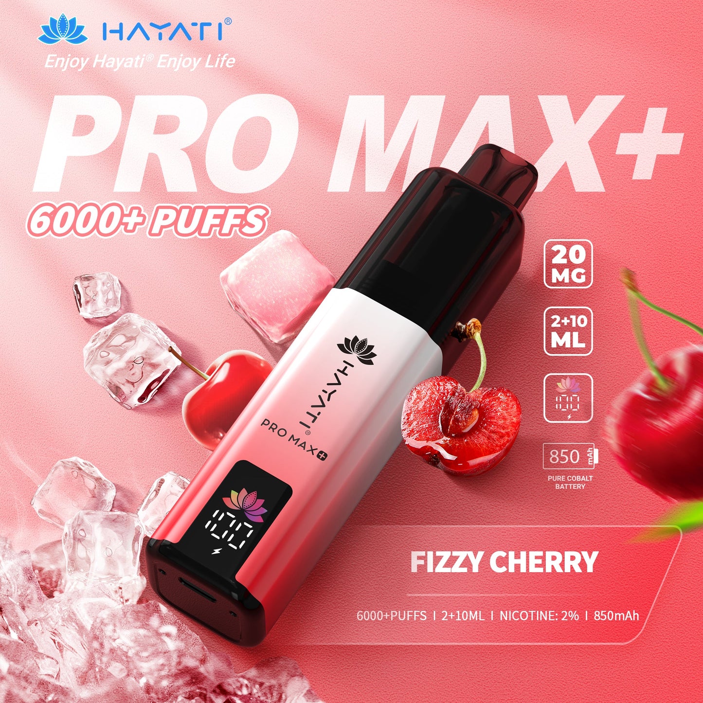 Hayati Pro Max+ 6000 Fizzy Cherry