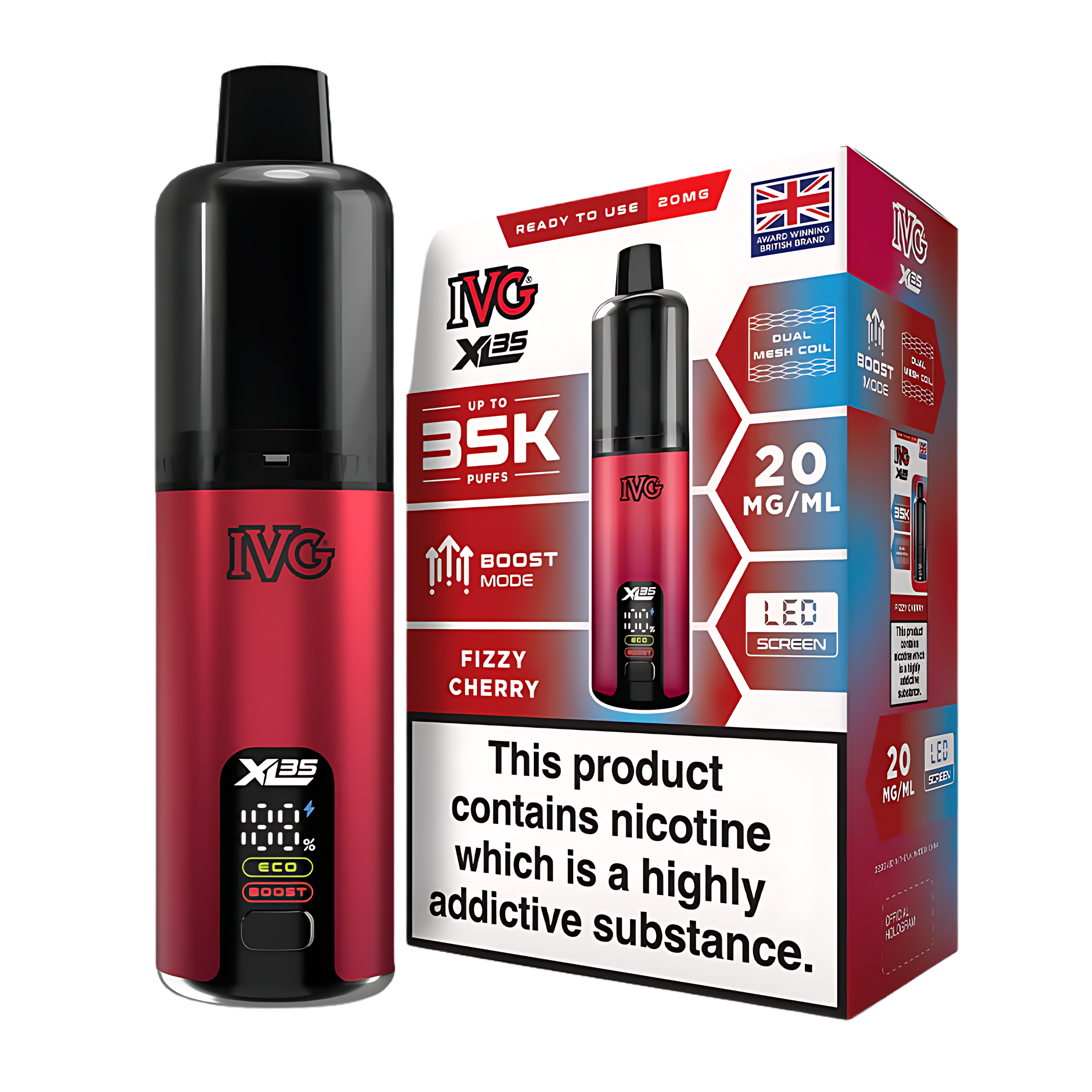 IVG XL 35K Kit Fizzy Cherry (Pack of 5)