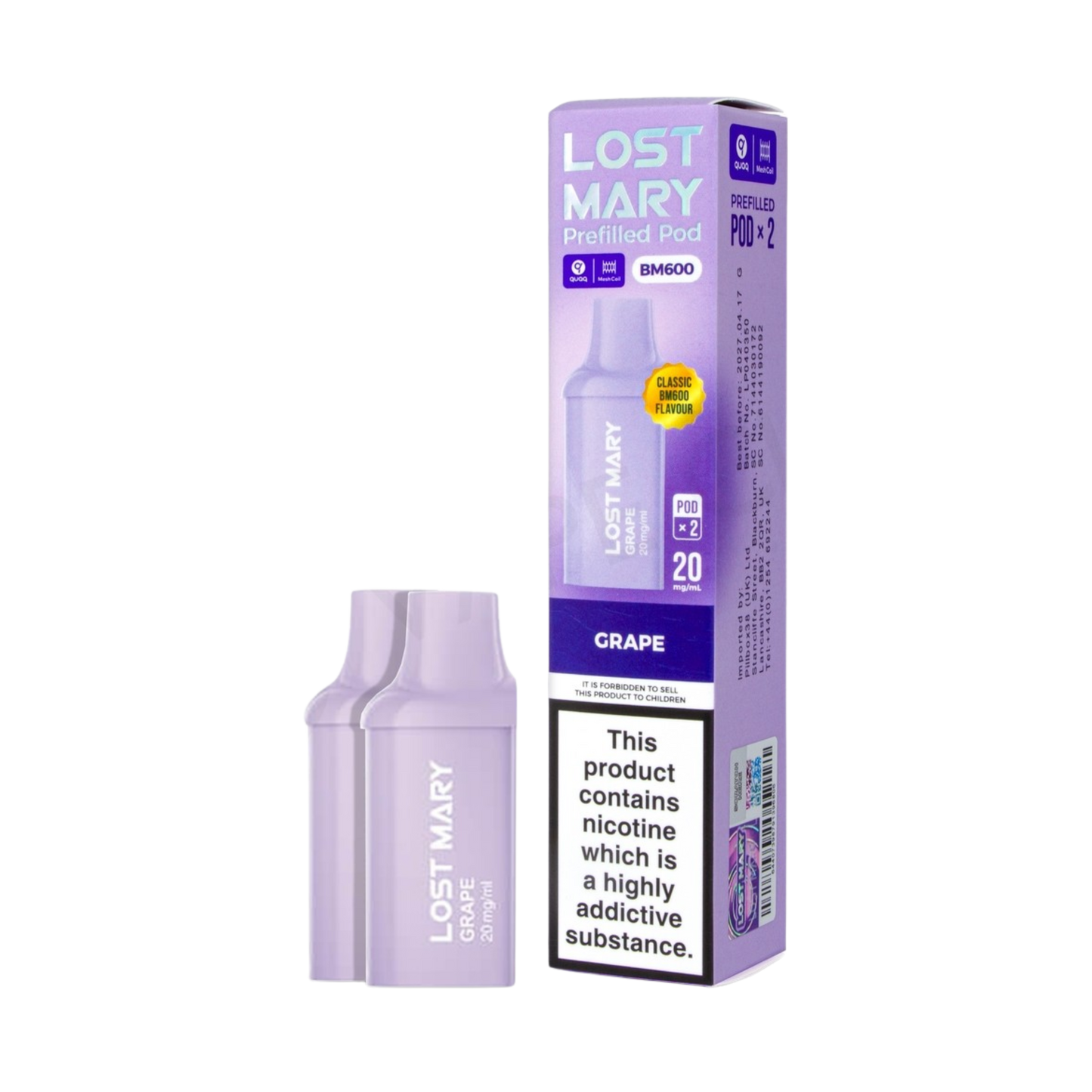 Lost Mary BM600 Grape (Pack of 10)