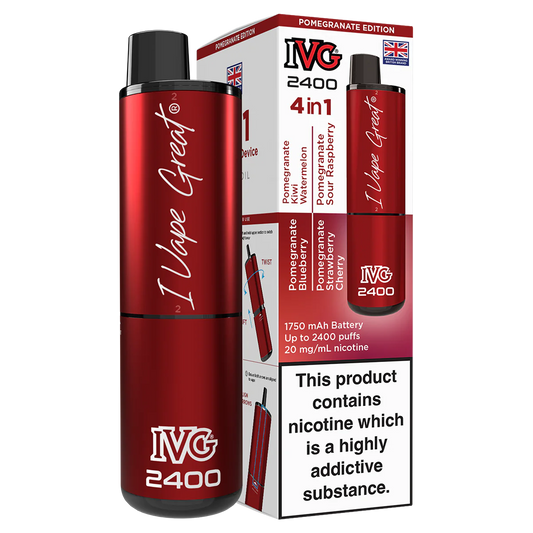 IVG 2400 Pomegranate Edition (Pack Of 5)