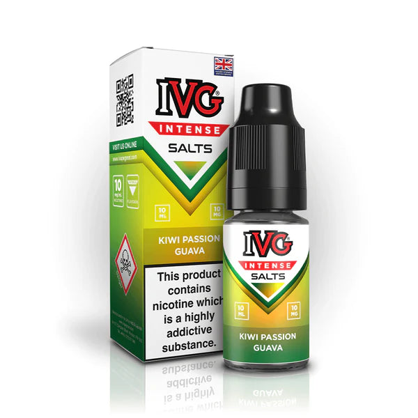 IVG Intense Salts – Kiwi Passionfruit Guava (10 Pack)