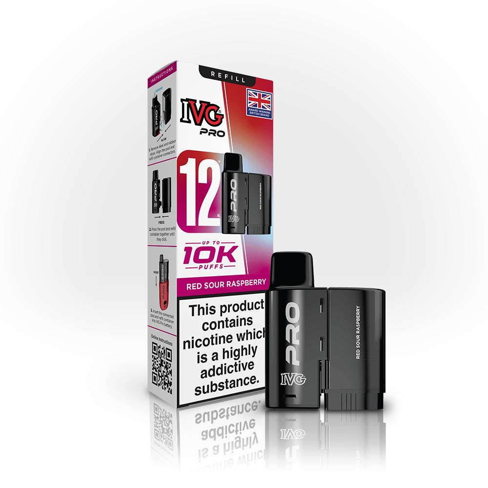 IVG PRO Red Sour Raspberry Refill Pod