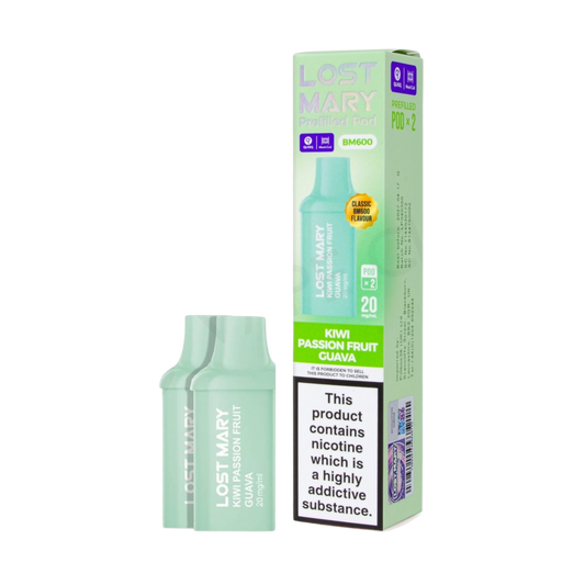 Lost Mary BM600 Kiwi Passionfruit Guava (Pack of 10)