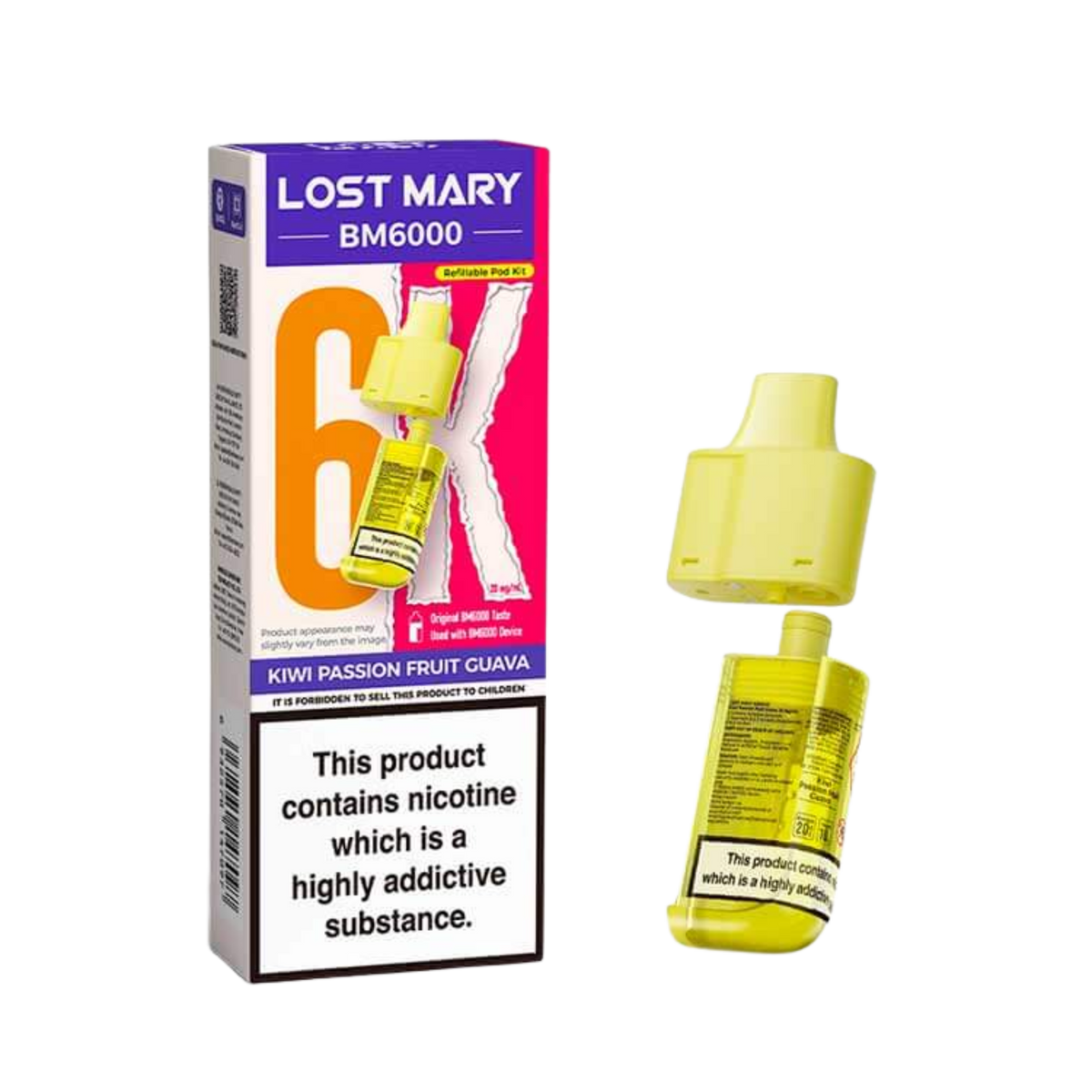 BM6000 Refill Pod Kiwi passionfruit Guava (Pack of 5)