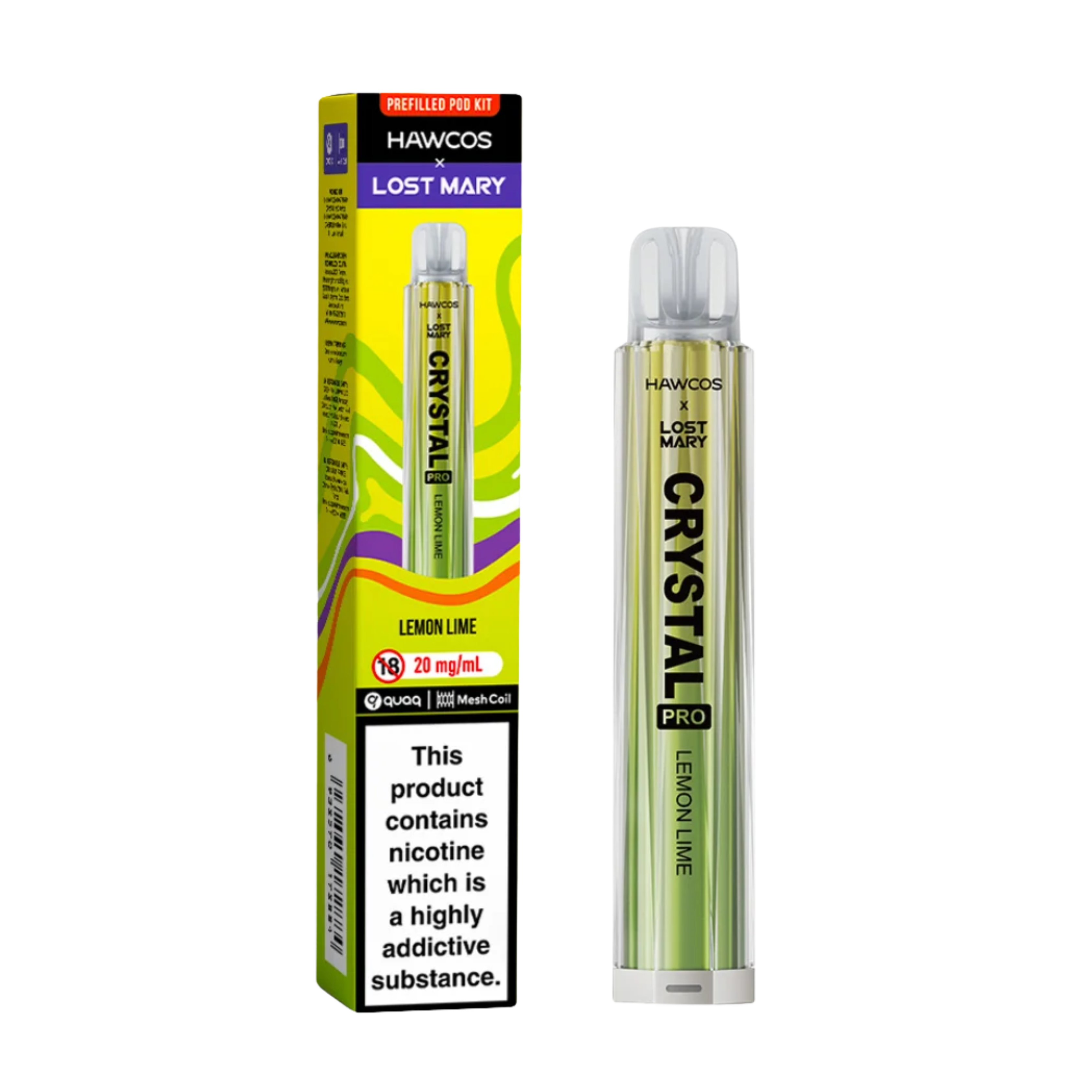Lost Mary x Hawcos 600 Lemon Lime
