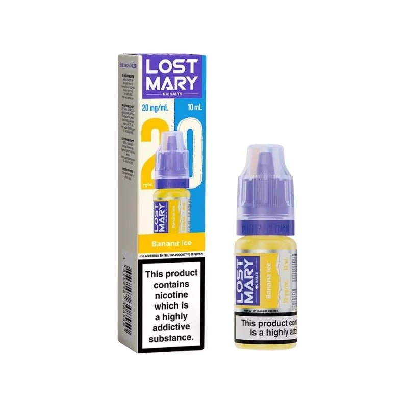 Lost Mary Nic Salt Banana ice (Pack Of 10) Lost Mary Nic Salt Banana ice (Pack Of 10)