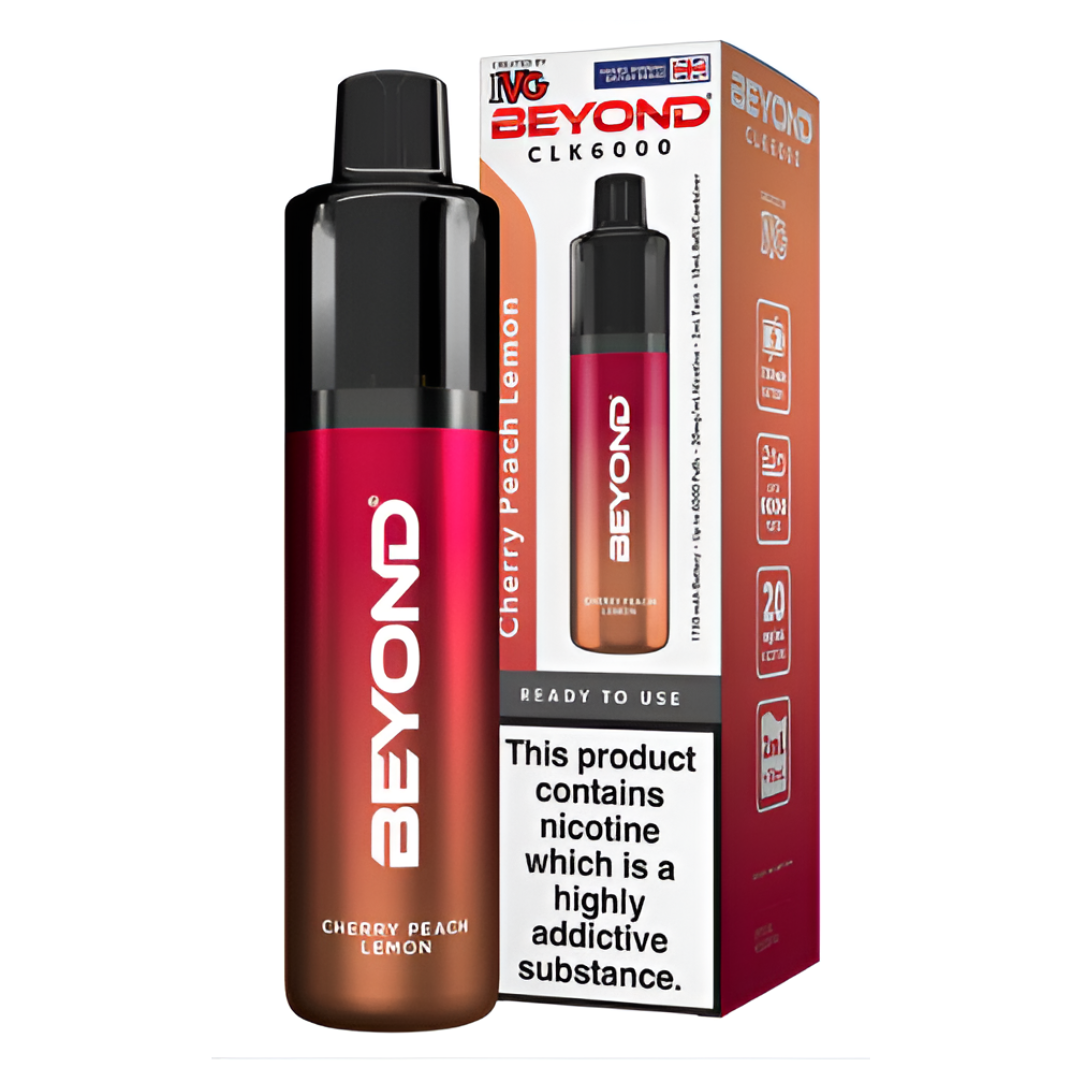 IVG Beyond Clk 6000 Cherry Peach Lemon  (Pack Of 5)