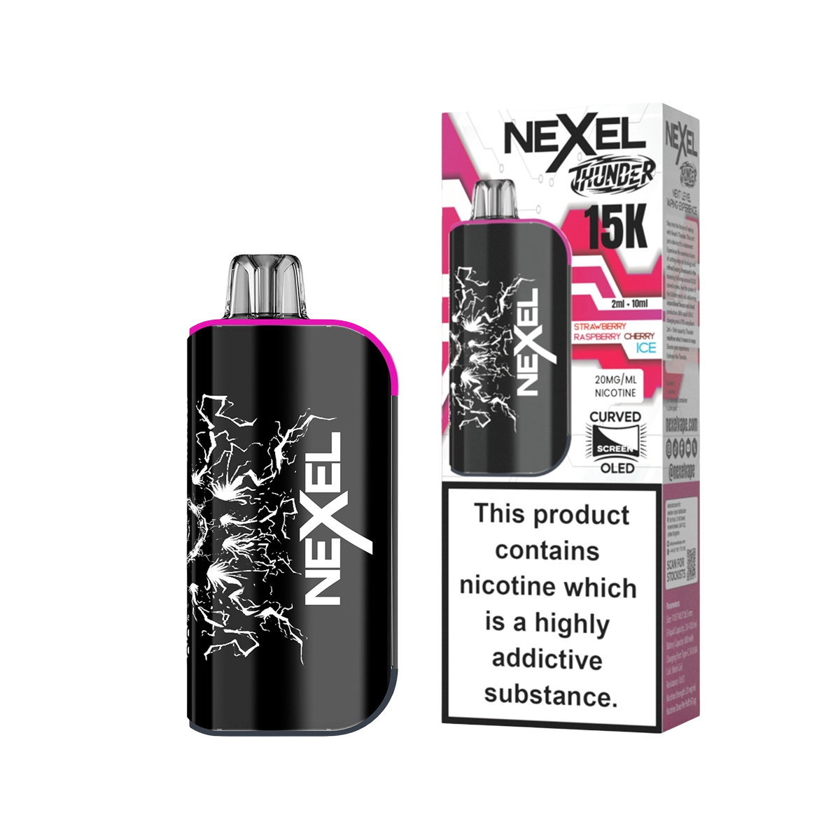 Nexel 15K Pod - Strawberry Raspberry Cherry