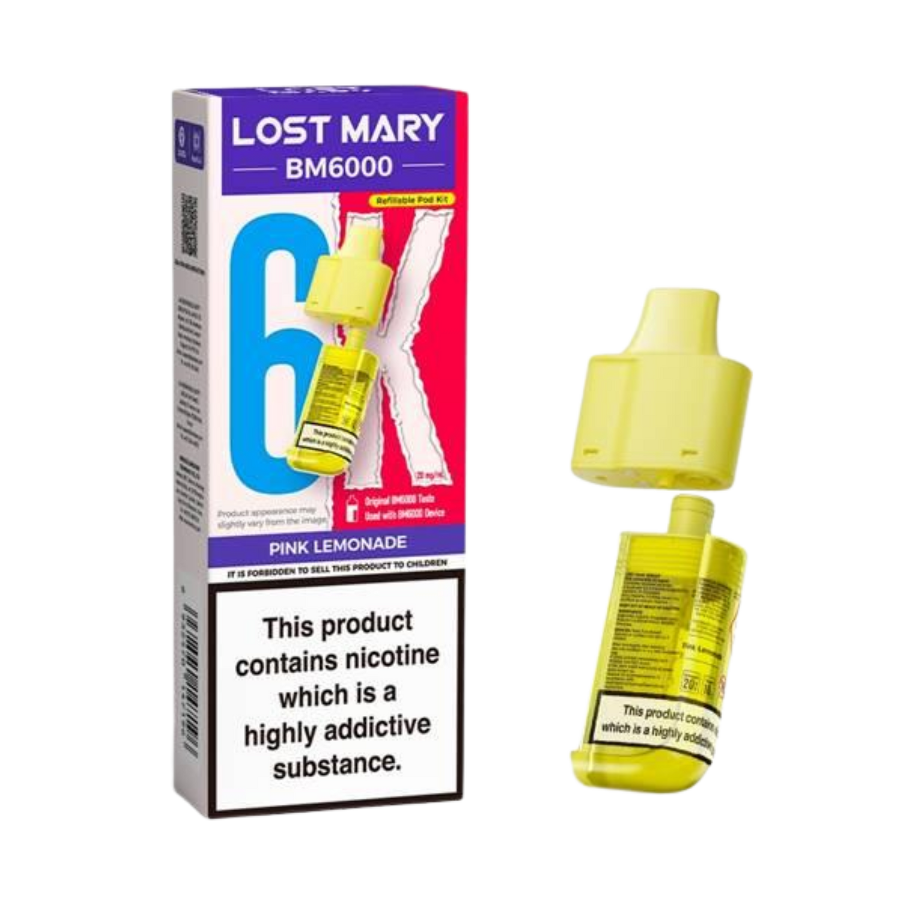 BM6000 Refill Pod Pink Lemonade (Pack of 5) BM6000 Refill Pod Pink Lemonade (Pack of 5)