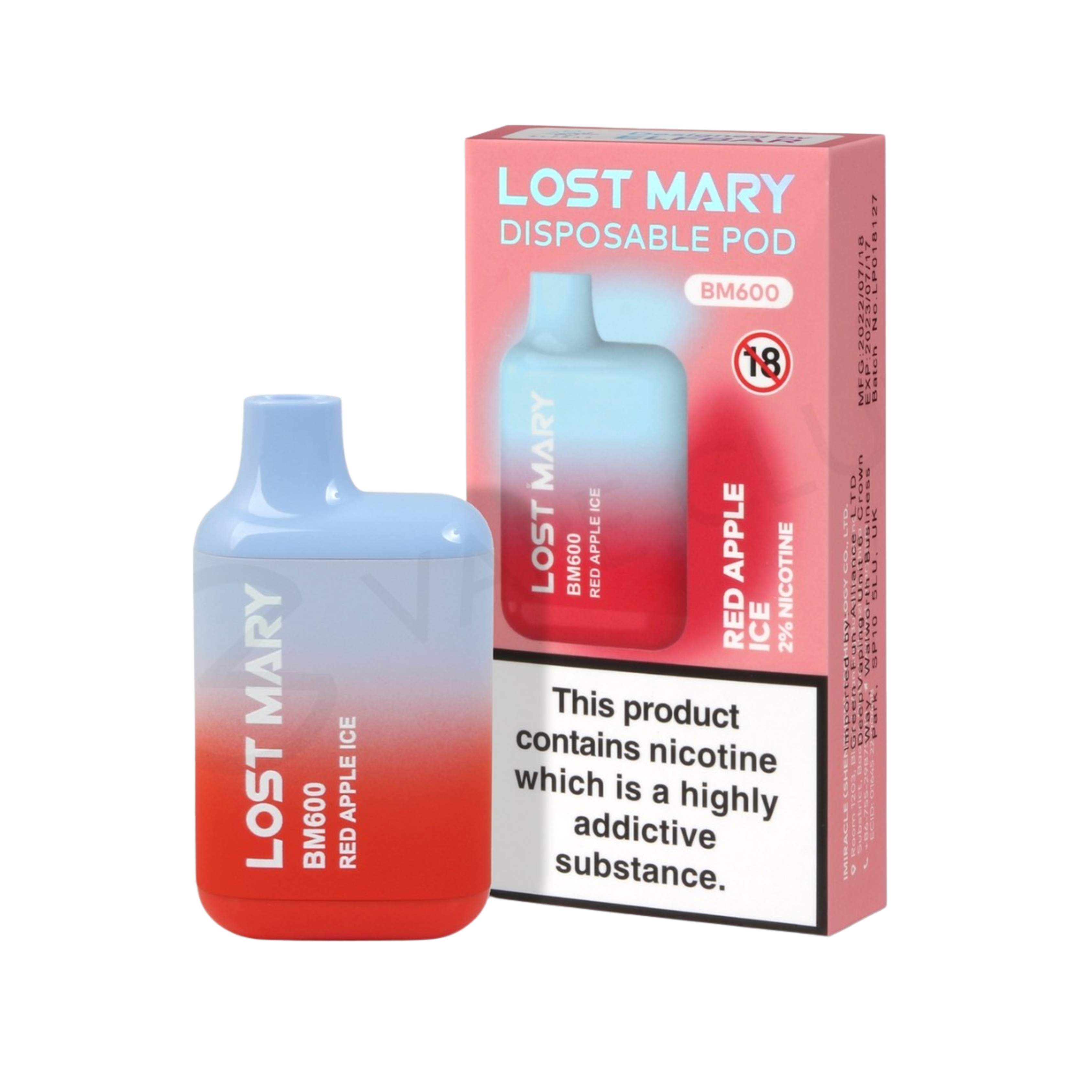 BM600 Refill Kit Red Apple Ice