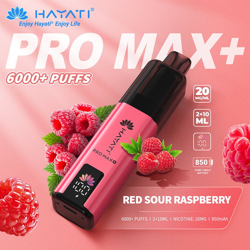 Hayati Pro Max+ 6000 Red Sour Raspberry