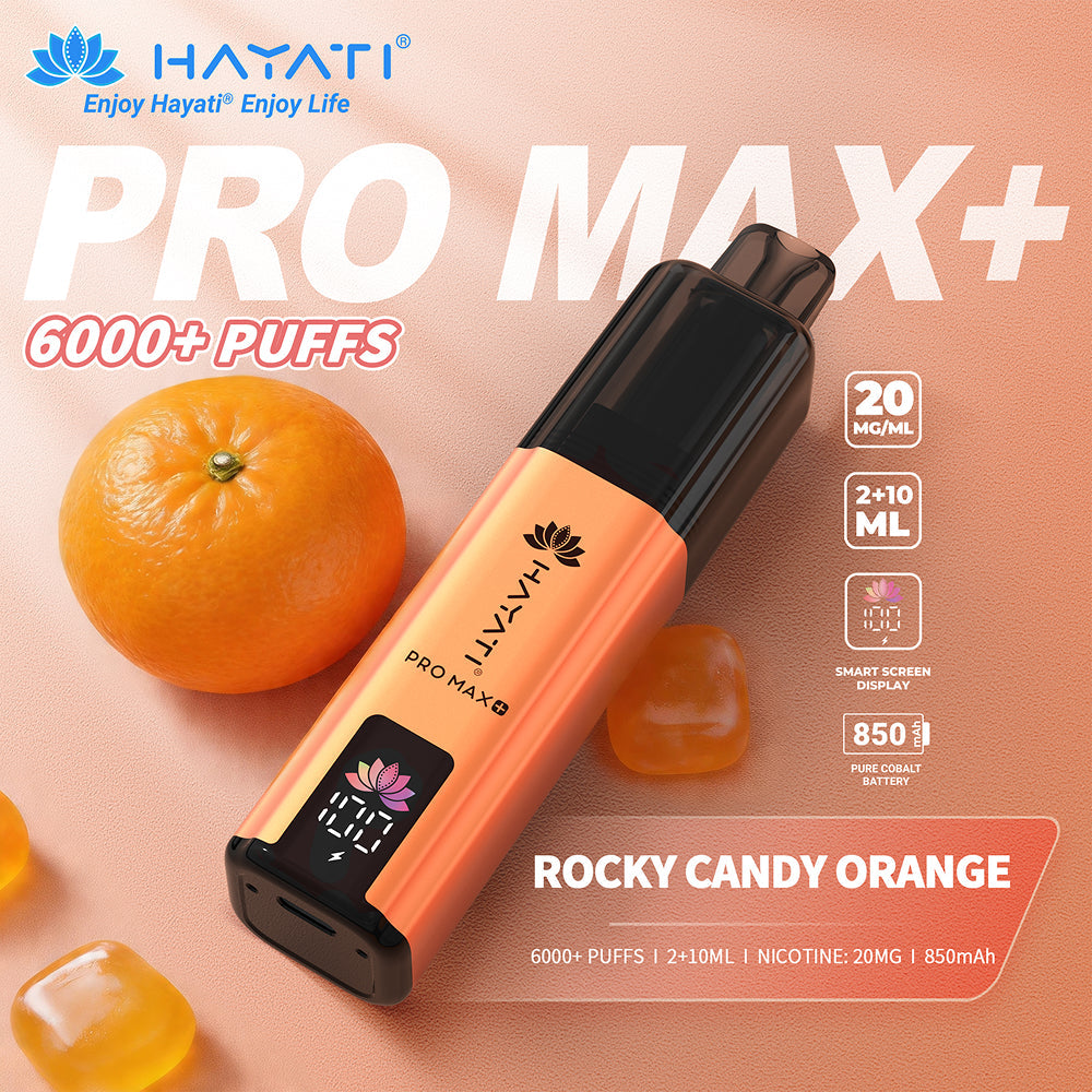 Hayati Pro Max+ 6000 Rocky Candy Orange