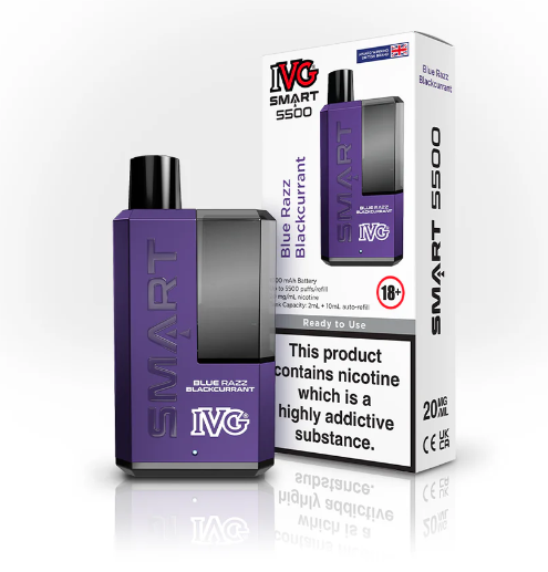 IVG SMART 5500 BLUE RAZZ BLACKCURRANT
