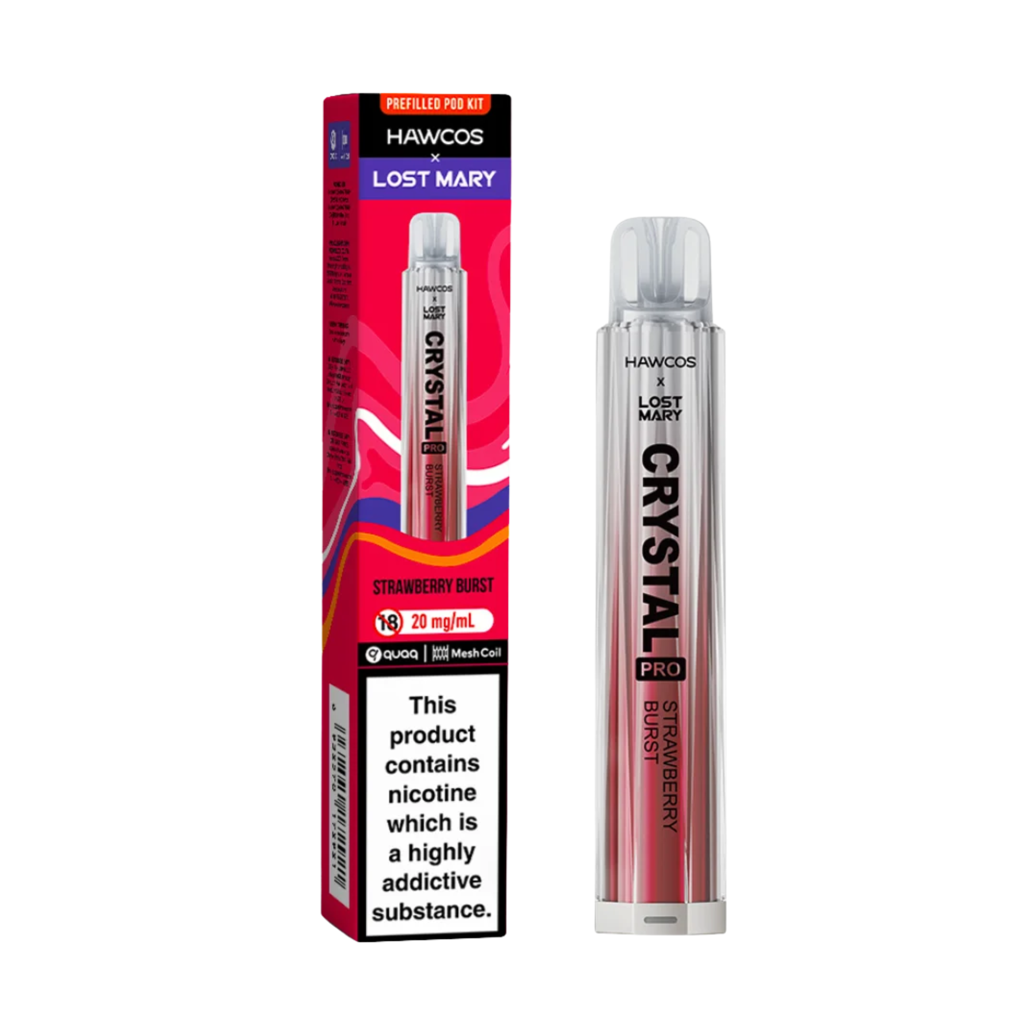 Lost Mary x Hawcos 600 Strawberry Brust