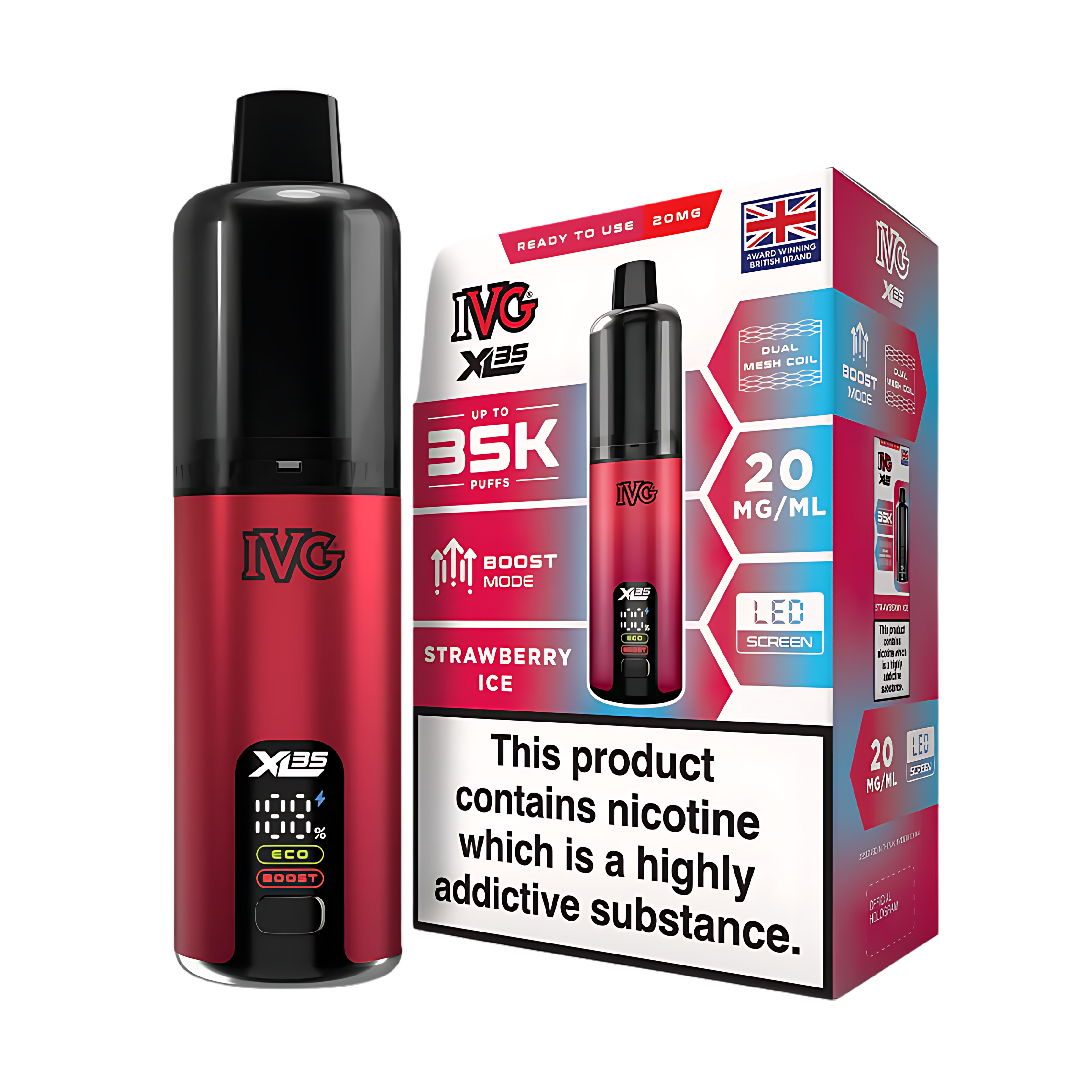 IVG XL 35K Kit Strawberry Ice (Pack of 5)