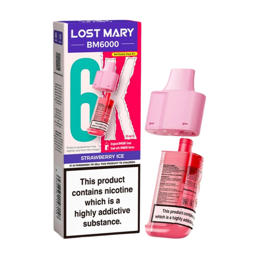 BM6000 Refill Pod Strawberry Ice (Pack of 5)