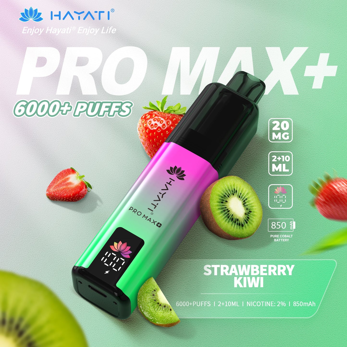 Hayati Pro Max+ 6000 Strawberry Kiwi