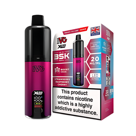 IVG XL 35K Kit Strawberry Raspberry Cherry (Pack of 5)