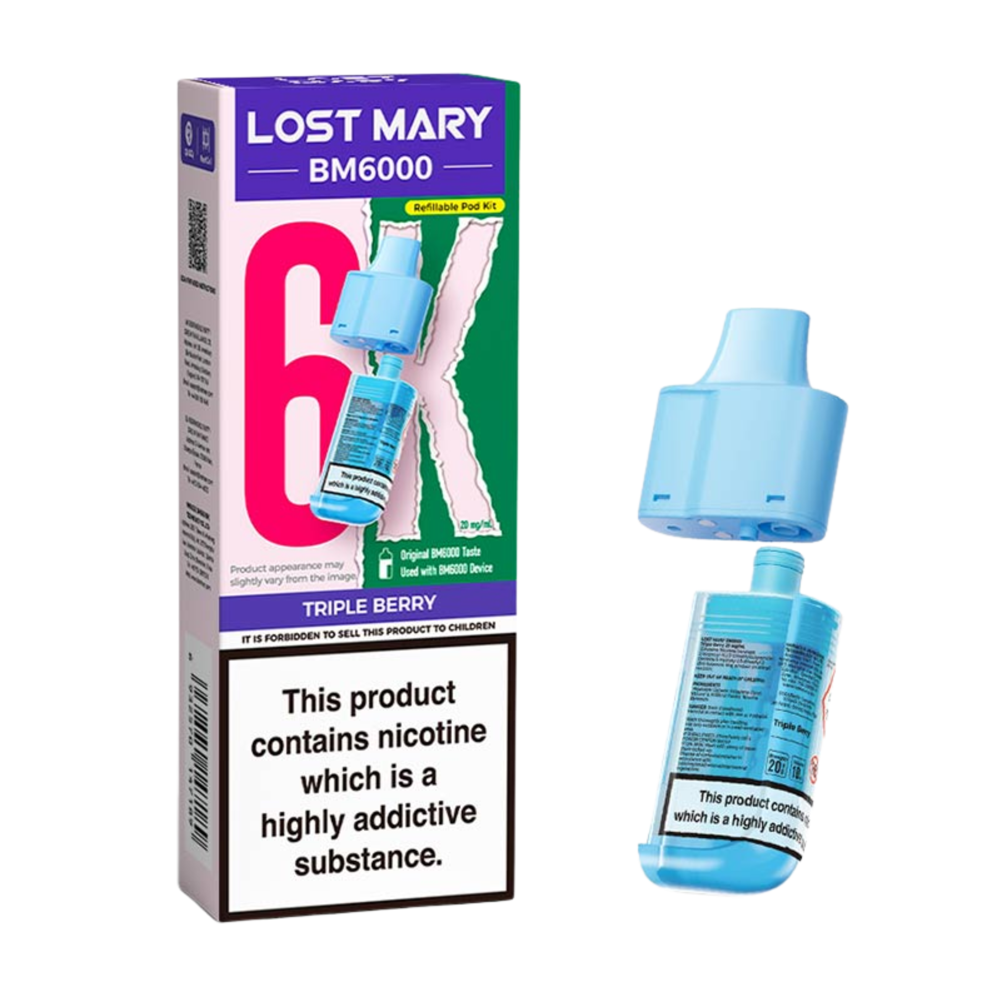 BM6000 Refill Pod Triple Berry (Pack of 5)