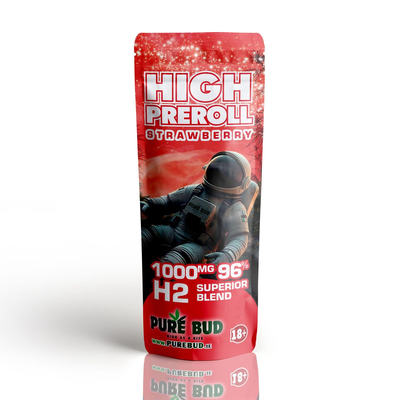 H2 High Pre Roll Strawberry Pack of 10